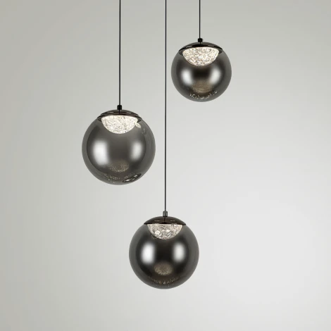 Подвесной светильник светодиодный с пультом с регулировкой цветовой температуры Modelux ML.2338.3R BK