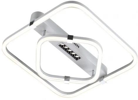 Потолочная люстра Sonex Trecky 7665/64LS пластик/белый LED 64Вт 3000-4000-6000K 545х505 IP20 пульт ДУ (220V)