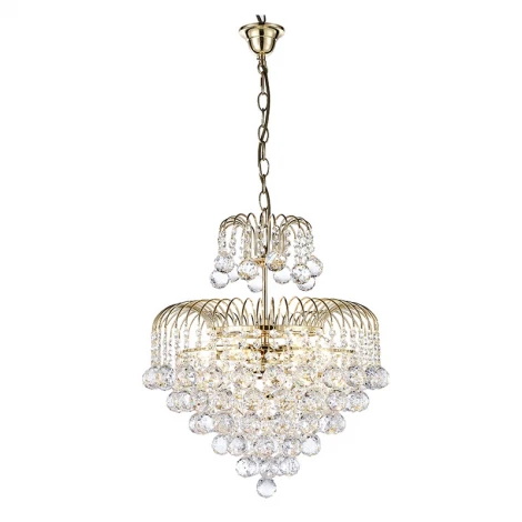 Подвесная люстра Arti Lampadari Bellagio E 1.5.50.100 G (220V, хрусталь, на цепи)