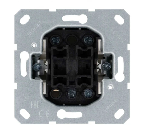 Выключатель одноклавишный перекрестный (антрацит) Jasmart G-Classic G3013B