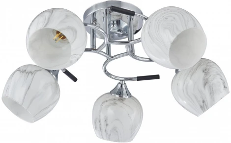 Потолочная люстра на штанге Arte Milano AMALFI-327985 327985/5 CR+BK (220V)