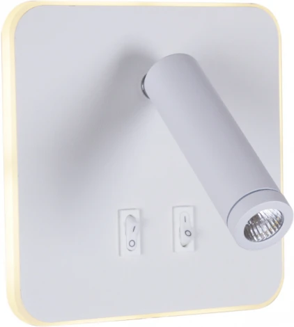 Спот с выключателем светодиодный для чтения Reluce 86202-9.2-001KT LED12W WT (220V)