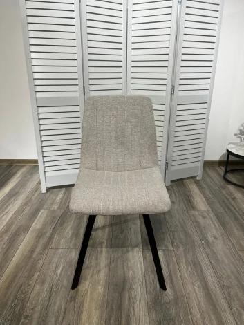 Обеденный стул M-City ELVIS WZ2042-19 галечный серый/ черный каркас