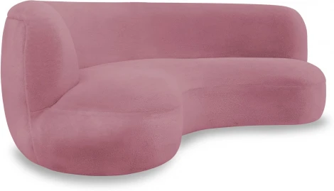 Диван Patti 2400 ОГОГО (арт.853239), (Мех/Розовый)