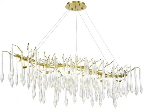 Подвесной светильник ST Luce Teardrops SL1660.213.12 Шампань/Шампань, Прозрачный G9 12*5W 4000K (220V, на тросе)