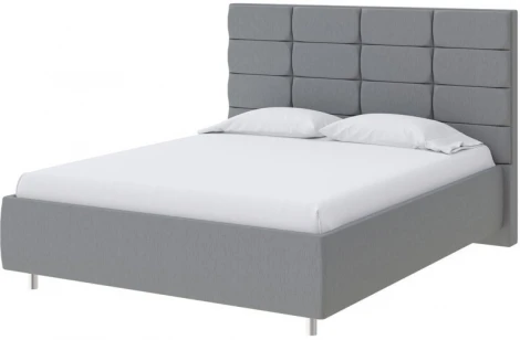 PROxSON Кровать Shapy без основания (Ткань: Рогожка Savana Grey (серый)) 160x190