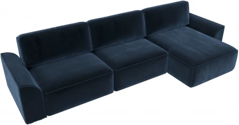 Диван угловой Лига-048 НПБ лонг Лига Диванов (Велюр) арт.128501