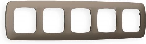 Рамка Ambrella Volt OMEGA Ecta (Темная бронза матовый) 5-ая OF140635