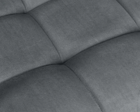 Набор 2 шт стул барный DOBRIN KRUGER ARM BLACK (серый велюр (MJ9-75))