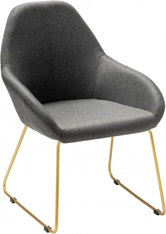 Кресло Kent темно-серый/Линк золото R-Home арт.410119134h_ТмСер_золото_линк