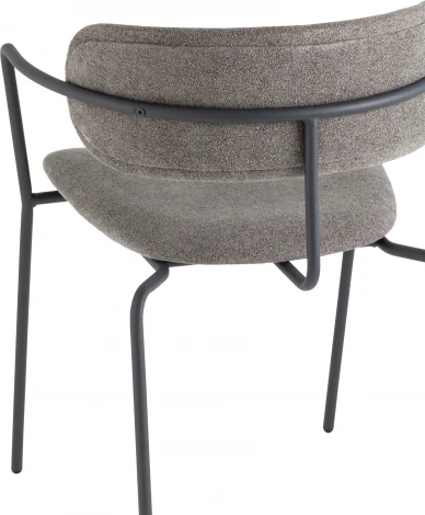 Стул Дженни букле Темно-серый каркас антрацитово-серый муар Stool Group (арт.УТ000039184)