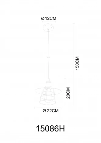 Подвесной светильник Globo 15086h (220V, на проводе, круглые)
