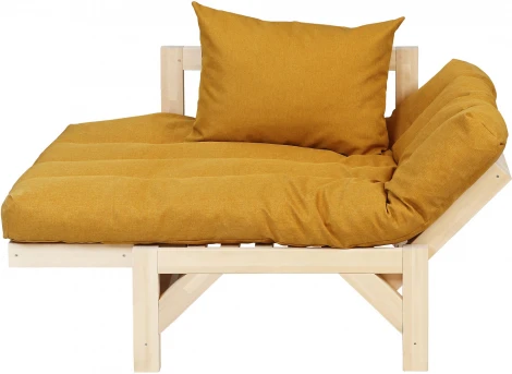 Кресло Бинго ткань savana plus yellow, каркас лак Mebelik арт.009292