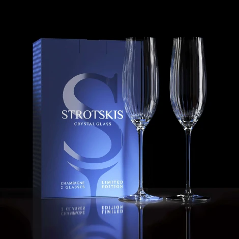 Хрустальные бокалы Adajio, шампанское (2 шт.) 0603/2 Strotskis