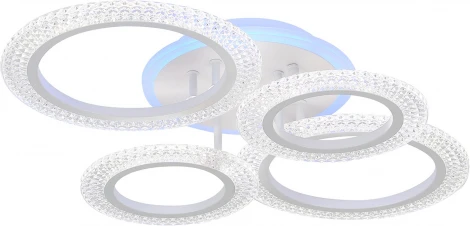 Потолочная люстра Natali Kovaltseva LED LAMPS 81407 80W, белый, LED с RGB подсветкой