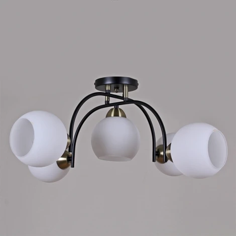 Потолочная люстра на штанге ILLUMICO IL0250-5CSQ-79 BK AB (220V)