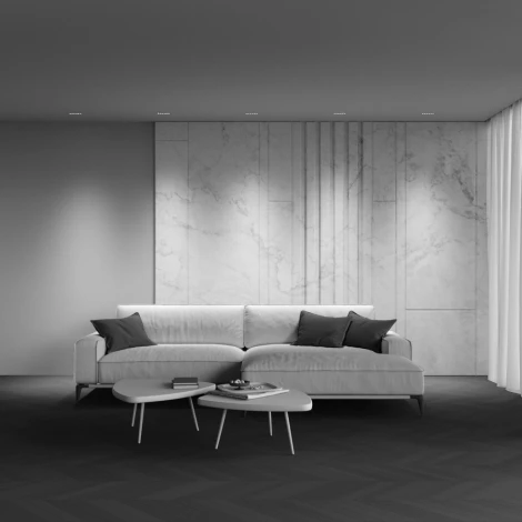 Встраиваемый линейный светильник под гипсокартон светодиодный Maytoni Points DL065-12W3-6K-TRS-B (220V)