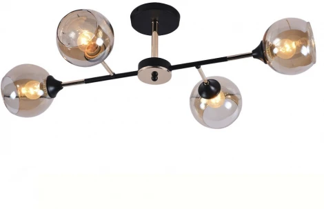 Потолочная люстра на штанге Seven Fires Linda SF3301/4C-MBK-GD