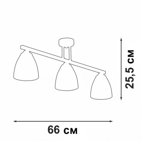 Потолочная люстра на штанге Vitaluce V49790-0/3PL