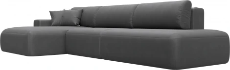 Диван угловой Лига-036 НПБ Модерн Лонг левый угол Лига Диванов (Замша) арт.127761L