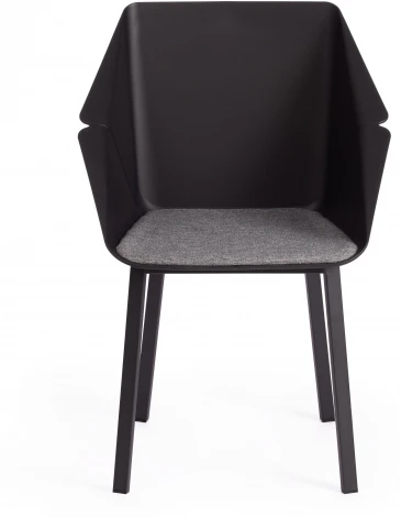Обеденный стул Tetchair DORO (Пластик,Металл,Ткань /Серый,Черный)