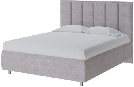 PROxSON Кровать Routa без основания (Ткань: Велюр Лофти Серый) 180x200