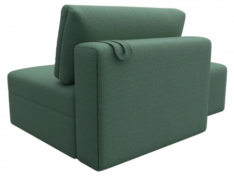 Модули диван и пуф Лига-060 НПБ (ЛДСП,Брус,Фанера,Рогожка/Зеленый) Лига Диванов 129742