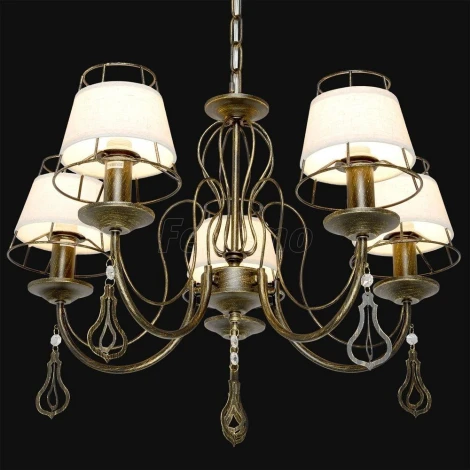 Подвесная люстра Максисвет Текстиль 2-6576-5-BKS E14