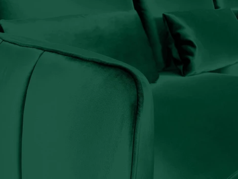 Диван Amsterdam трехместный ОГОГО (арт.664755), (Ткань/Изумрудный)