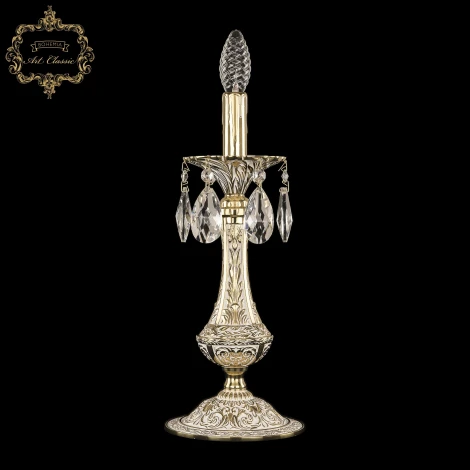 Интерьерная настольная лампа Art Classic 31.21 32.2100L.1-37.GW (220V, подвески, подсвечник, свеча)