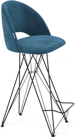 Стул барный Sheffilton SHT-ST34/S66 тихий океан/черный муар