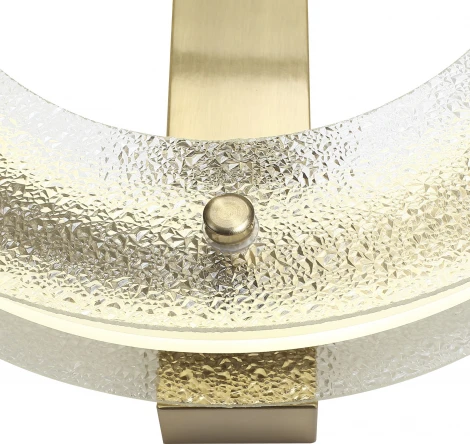 Потолочный светильник круглый ST Luce Fagy SL6245.202.01 золотистый/Прозрачный LED 1*30W 4000K (220V, круглые)