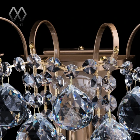 Бра MW-Light Жемчуг 232028201 (220V, хрусталь, подвески, шарики)