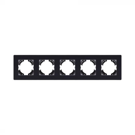 Рамка 5-постовая черный Kollinger Eleganz Acryl EA5BK