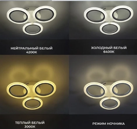 Потолочная люстра Seven Fires Leyni SF5006/3C-WT