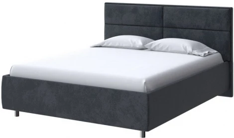 PROxSON Кровать Pado без основания (Ткань: Велюр Casa Графитовый) 80x200