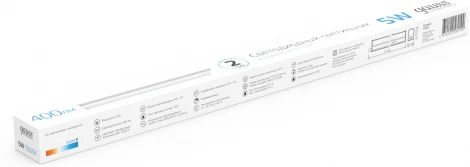 Светильник с кнопкой Gauss TL Elementary TL002 линейный 5W 400lm 6500K LED (220V, выключатель)