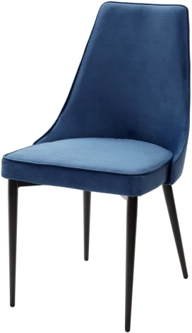 Обеденный стул M-City NEPAL-P СИНИЙ #29, велюр/ черный каркас