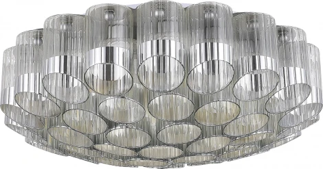 Потолочная люстра ST Luce Accord SL1662.102.19 Никель/Никель, Прозрачный E14 19*60W (220V)