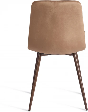 Стул CHILLY (mod. JSC-220) / 1 шт. в упаковке Tetchair (Велюр,Металл /Коричневый,Орех) арт.24974