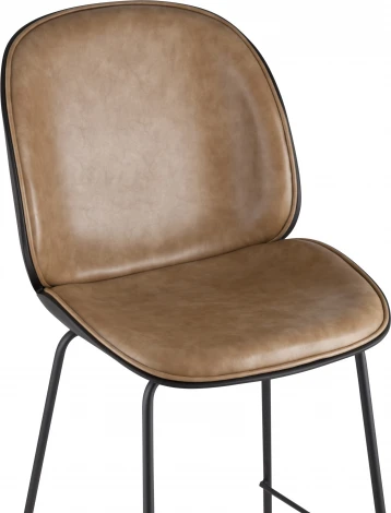 Стул барный Beetle PU со спинкой бежевый 2 шт Stool Group (арт.УТ000038315)