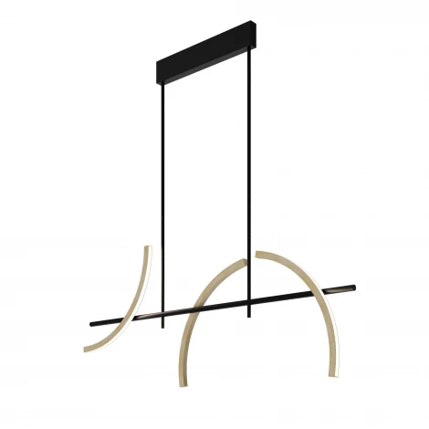 Потолочная светодиодная люстра на штанге Maytoni Wabi MOD428PL-L20BK (220V)