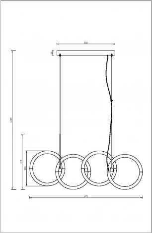 Подвесной светильник Maytoni Node MOD165PL-L40B3K (LED, 220V, на тросе, кольцо)