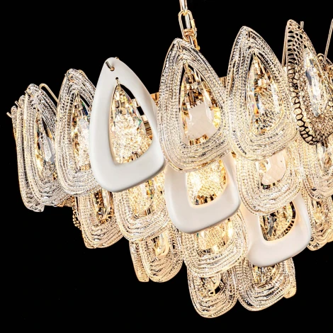 Подвесная люстра хрустальная Modelux ML.6775.600 GD