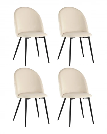 Стул Stool Group Lilly велюр бежевый 4 шт. УТ000040712