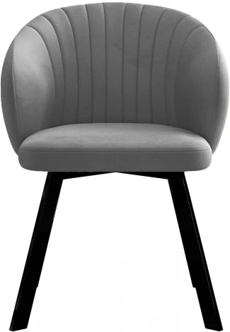 Стул DikLine 258 поворотный, Z28 серый, ножки черные