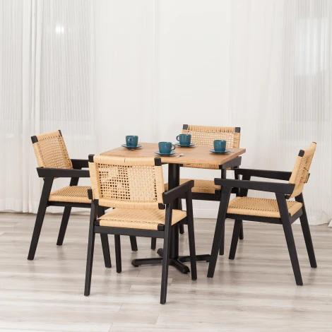 Стол VALHALLA Tetchair (Дерево вяз,Металл/Черный) арт.24397