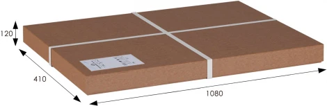 Скамья для прихожей с подлокотниками мягкая, ткань серый, каркас венге от фабрики Mebelik