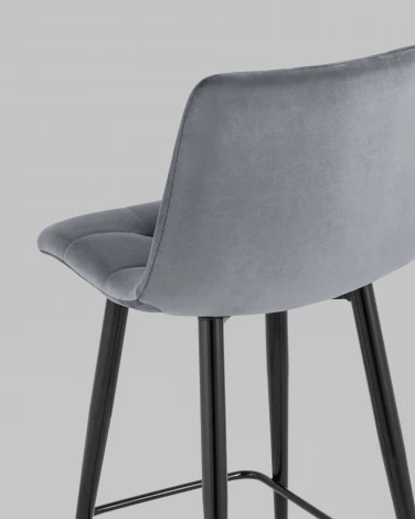 Стул полубарный Джанго велюр тёмно-серый 2 шт. Stool Group арт.УТ000038506