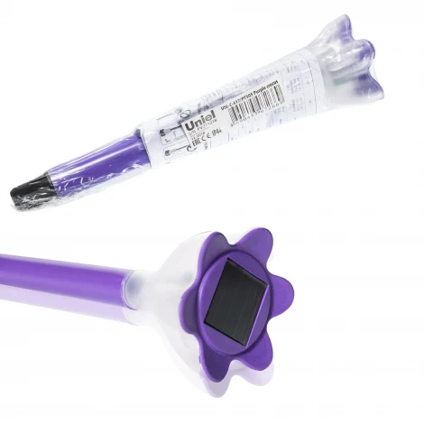 Грунтовый светильник на солнечной батарее Uniel USL-C-417/PT305 Purple crocus (LED, цветы, IP44)